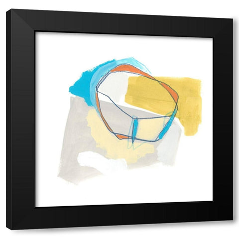 Allegro II Black Modern Wood Framed Art Print by Vess, June Erica