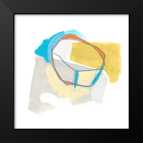 Allegro II Black Modern Wood Framed Art Print by Vess, June Erica