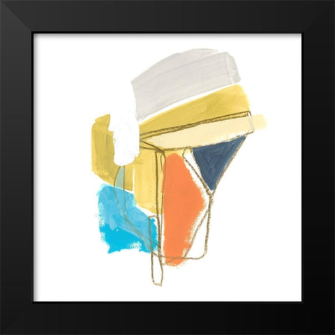 Allegro IV Black Modern Wood Framed Art Print by Vess, June Erica