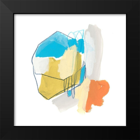 Allegro V Black Modern Wood Framed Art Print by Vess, June Erica