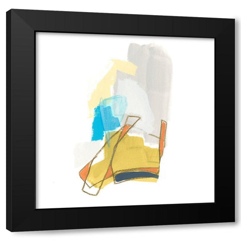 Allegro VI Black Modern Wood Framed Art Print by Vess, June Erica