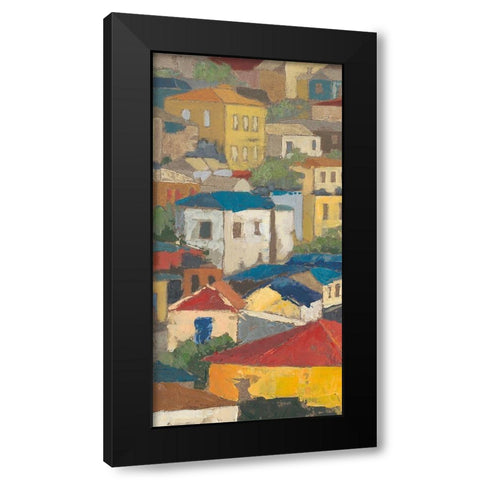 Primary Rooftops I Black Modern Wood Framed Art Print with Double Matting by Meagher, Megan
