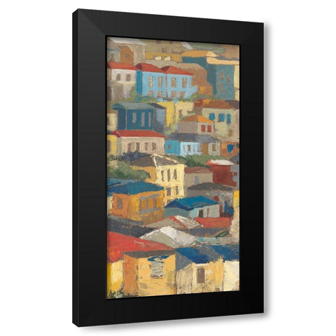Primary Rooftops II Black Modern Wood Framed Art Print by Meagher, Megan