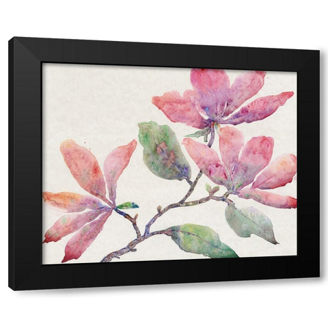 Flowering Branch I Black Modern Wood Framed Art Print by OToole, Tim