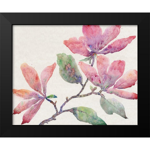 Flowering Branch I Black Modern Wood Framed Art Print by OToole, Tim