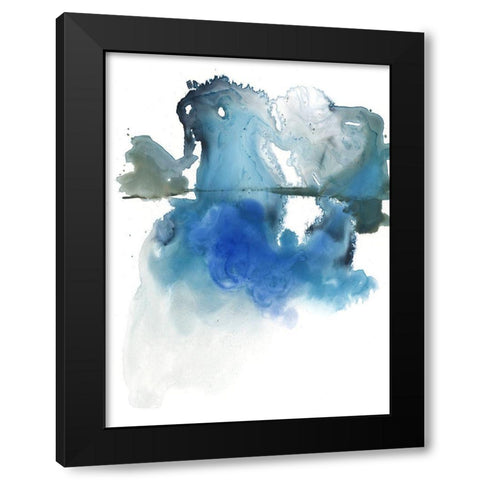 Glacier Melt I Black Modern Wood Framed Art Print by Parker, Jennifer Paxton
