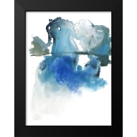 Glacier Melt I Black Modern Wood Framed Art Print by Parker, Jennifer Paxton