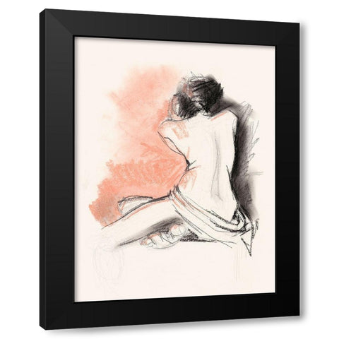 Figure Gesture III Black Modern Wood Framed Art Print by Parker, Jennifer Paxton