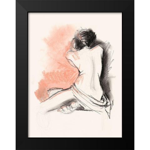 Figure Gesture III Black Modern Wood Framed Art Print by Parker, Jennifer Paxton