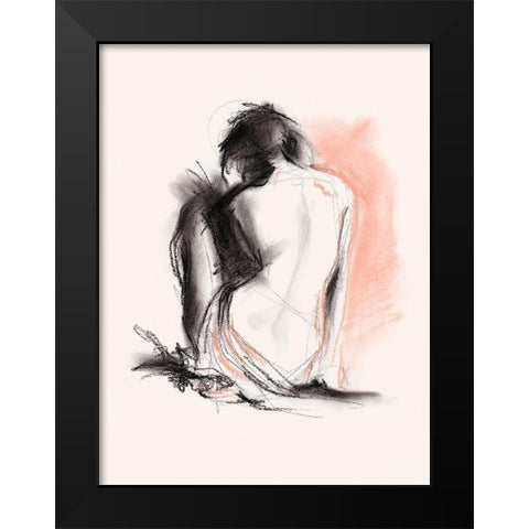 Figure Gesture IV Black Modern Wood Framed Art Print by Parker, Jennifer Paxton