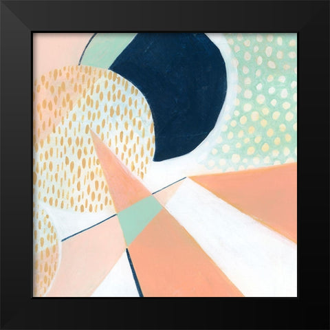 Peach Eclipse VI Black Modern Wood Framed Art Print by Popp, Grace