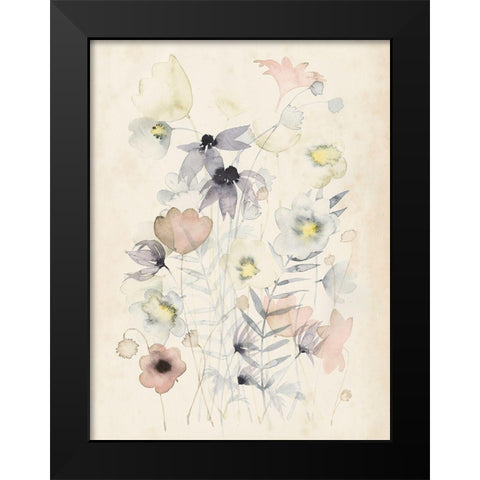 Garden Whisper II Black Modern Wood Framed Art Print by Popp, Grace