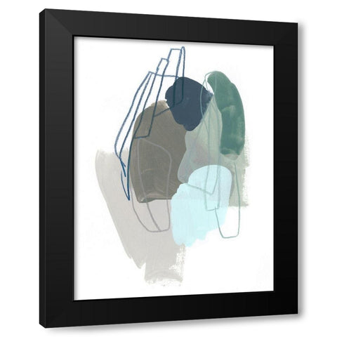 Coda II Black Modern Wood Framed Art Print by Vess, June Erica