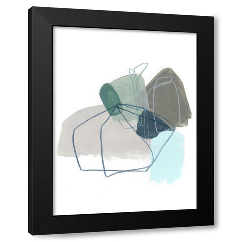 Coda III Black Modern Wood Framed Art Print by Vess, June Erica