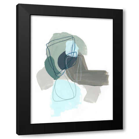 Coda IV Black Modern Wood Framed Art Print by Vess, June Erica
