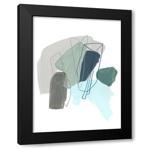 Coda VI Black Modern Wood Framed Art Print with Double Matting by Vess, June Erica