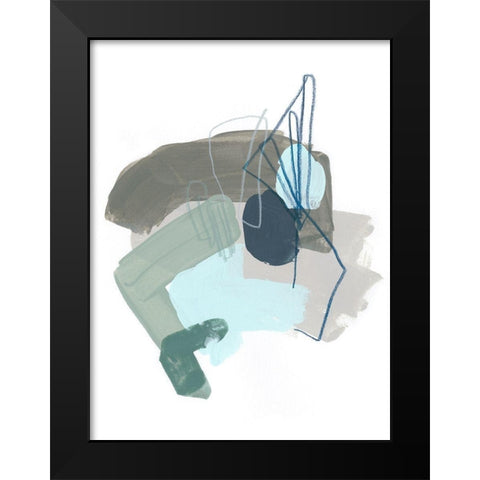 Coda VIII Black Modern Wood Framed Art Print by Vess, June Erica