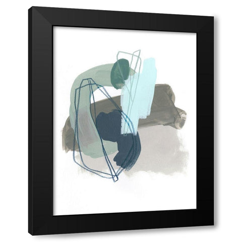 Coda IX Black Modern Wood Framed Art Print by Vess, June Erica