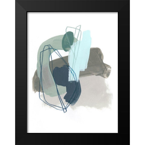 Coda IX Black Modern Wood Framed Art Print by Vess, June Erica