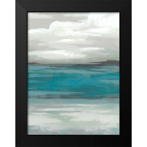 Storm Front I Black Modern Wood Framed Art Print by Vess, June Erica