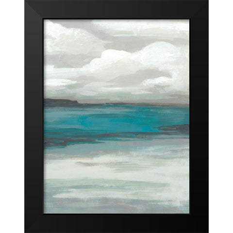 Storm Front II Black Modern Wood Framed Art Print by Vess, June Erica