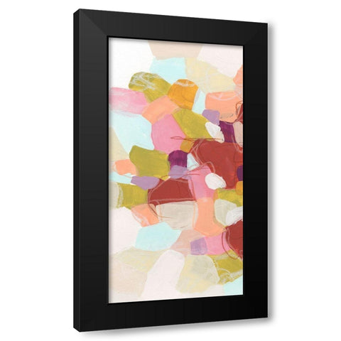 Color Cartography II Black Modern Wood Framed Art Print with Double Matting by Vess, June Erica
