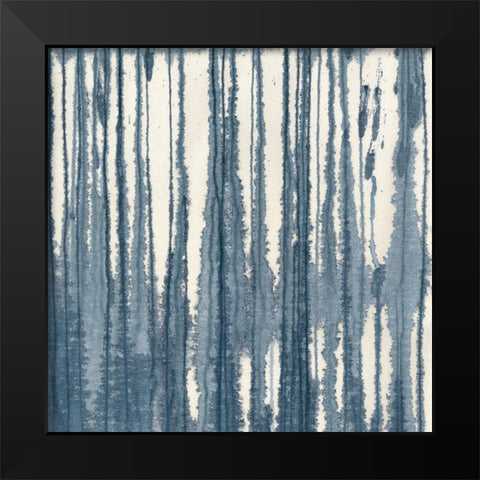 Indigo Muse II Black Modern Wood Framed Art Print by Stramel, Renee W.