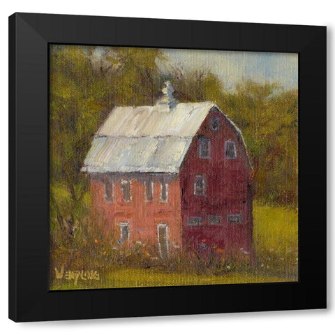 Country Road I Black Modern Wood Framed Art Print with Double Matting by Wendling, Marilyn