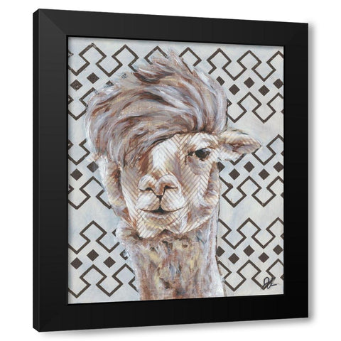 Animal Patterns II Black Modern Wood Framed Art Print by Rutledge, Jennifer