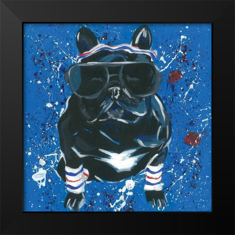 Dapper Animal III Black Modern Wood Framed Art Print by Rutledge, Jennifer