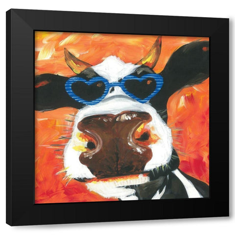 Dapper Animal V Black Modern Wood Framed Art Print by Rutledge, Jennifer