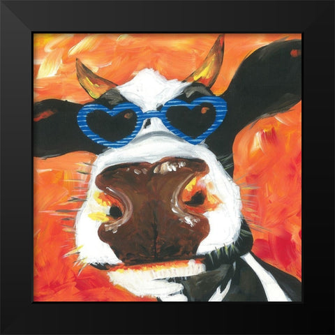Dapper Animal V Black Modern Wood Framed Art Print by Rutledge, Jennifer