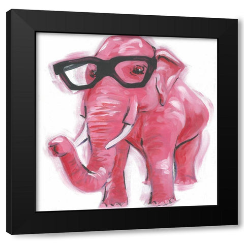 Dapper Animal VII Black Modern Wood Framed Art Print by Rutledge, Jennifer
