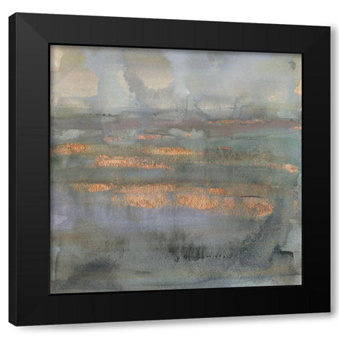 Copper Emulsion I Black Modern Wood Framed Art Print by Borges, Victoria