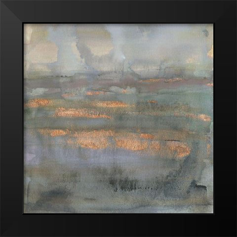 Copper Emulsion I Black Modern Wood Framed Art Print by Borges, Victoria