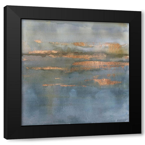 Copper Emulsion II Black Modern Wood Framed Art Print by Borges, Victoria