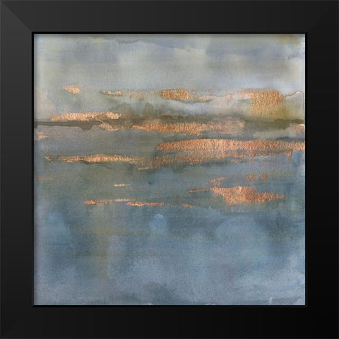 Copper Emulsion II Black Modern Wood Framed Art Print by Borges, Victoria