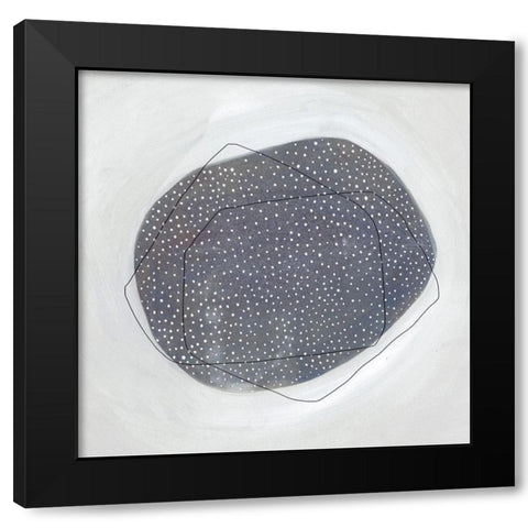 Speckle I Black Modern Wood Framed Art Print with Double Matting by Scarvey, Emma