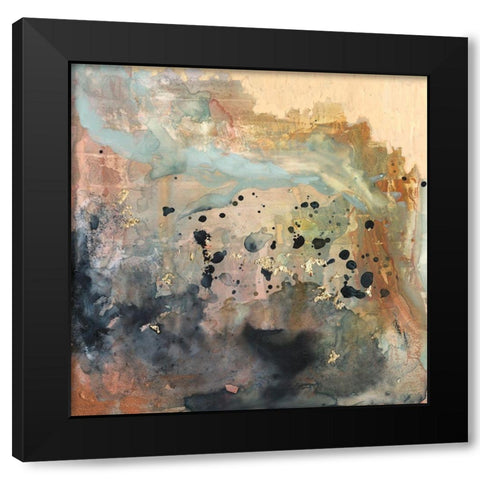 Coulee II Black Modern Wood Framed Art Print with Double Matting by Borges, Victoria