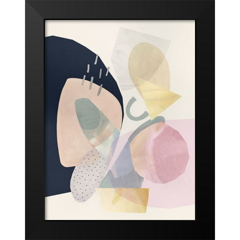 Sorbet I Black Modern Wood Framed Art Print by Borges, Victoria