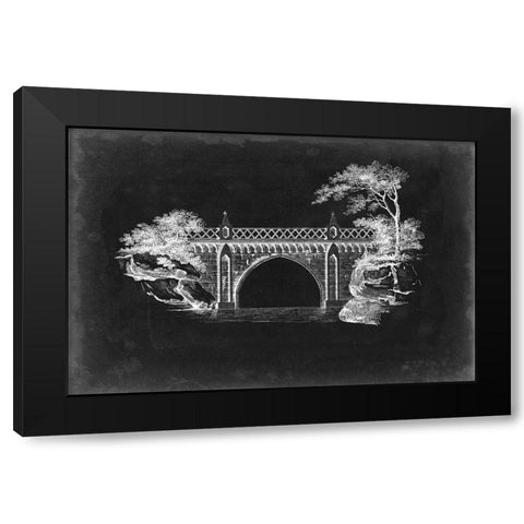 Bridge Schematic I Black Modern Wood Framed Art Print with Double Matting by Vision Studio