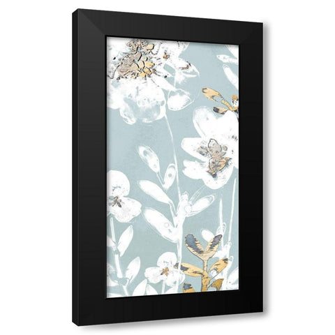 Blossom Patina III Black Modern Wood Framed Art Print with Double Matting by Vess, June Erica