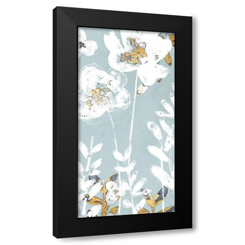 Blossom Patina IV Black Modern Wood Framed Art Print with Double Matting by Vess, June Erica