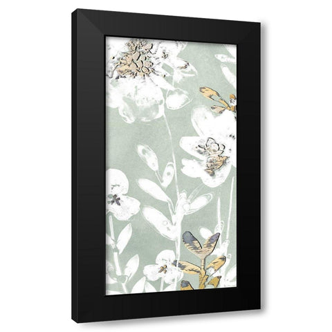 Blossom Patina V Black Modern Wood Framed Art Print by Vess, June Erica