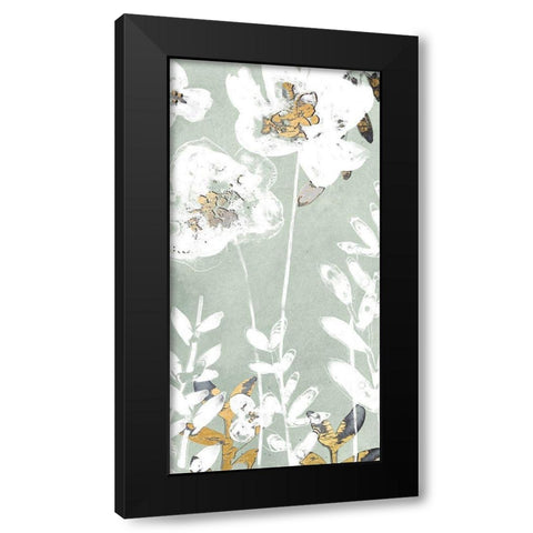 Blossom Patina VI Black Modern Wood Framed Art Print by Vess, June Erica