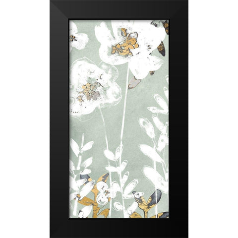 Blossom Patina VI Black Modern Wood Framed Art Print by Vess, June Erica