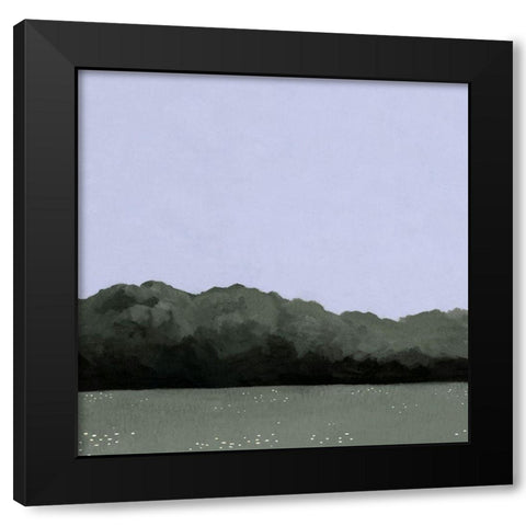 Pastel Evening I Black Modern Wood Framed Art Print with Double Matting by Scarvey, Emma