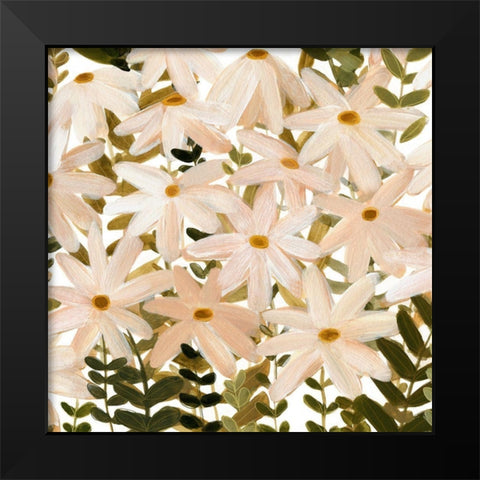 Daisy Field I Black Modern Wood Framed Art Print by Scarvey, Emma