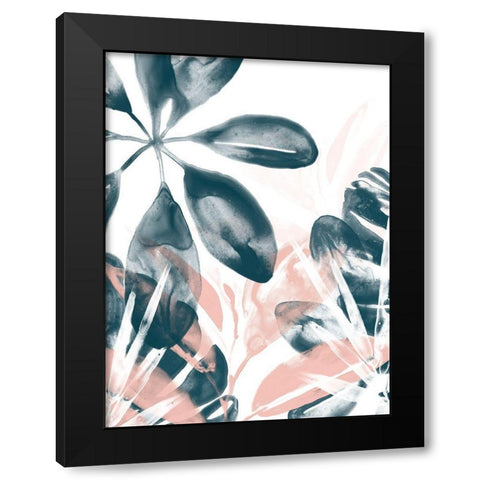 Tropical Blush I Black Modern Wood Framed Art Print with Double Matting by Vess, June Erica