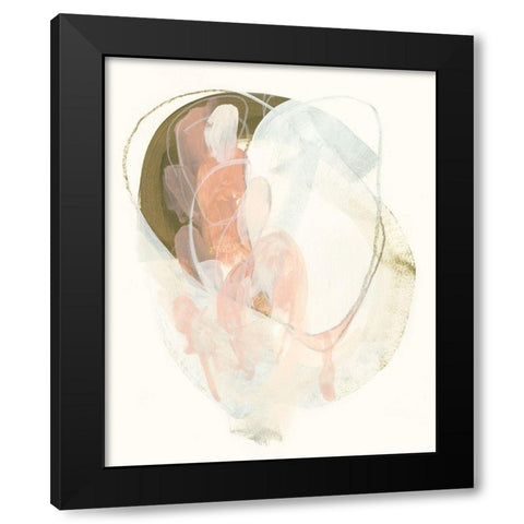 Hyacinth Gesture II Black Modern Wood Framed Art Print by Vess, June Erica